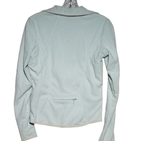 Nike Fleece Zip Jacket Women’s S Blue Long Sleeve Pockets Rear Zip - Picture 3 of 9